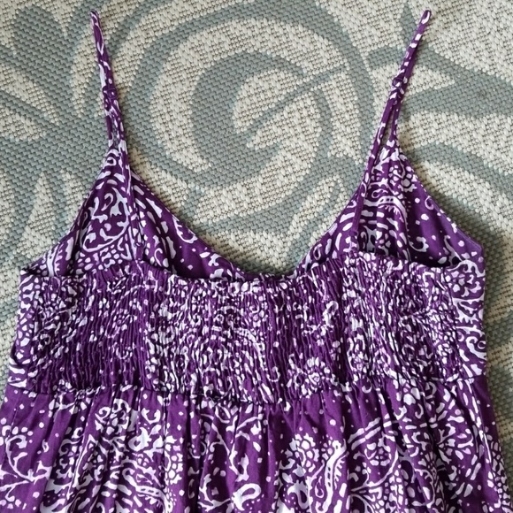 Purple Print Maxi Dress - Picture 5 of 5